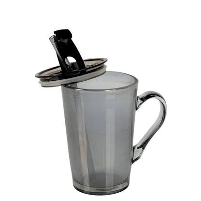 Round wave looked coffee glass mug