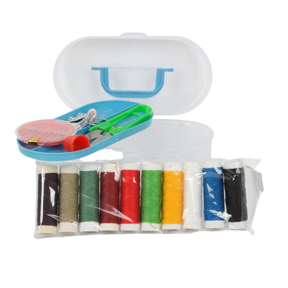 Portable Sewing Kit Box – Multi-Color Threads & Tools Set