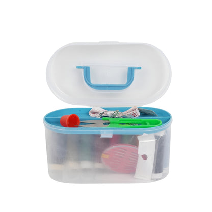 Portable Sewing Kit Box – Multi-Color Threads & Tools Set