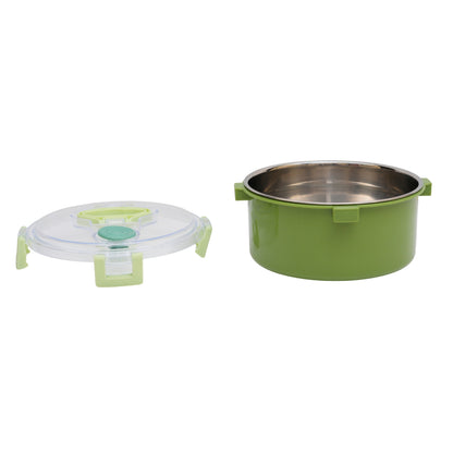 Circular air tight lunch box