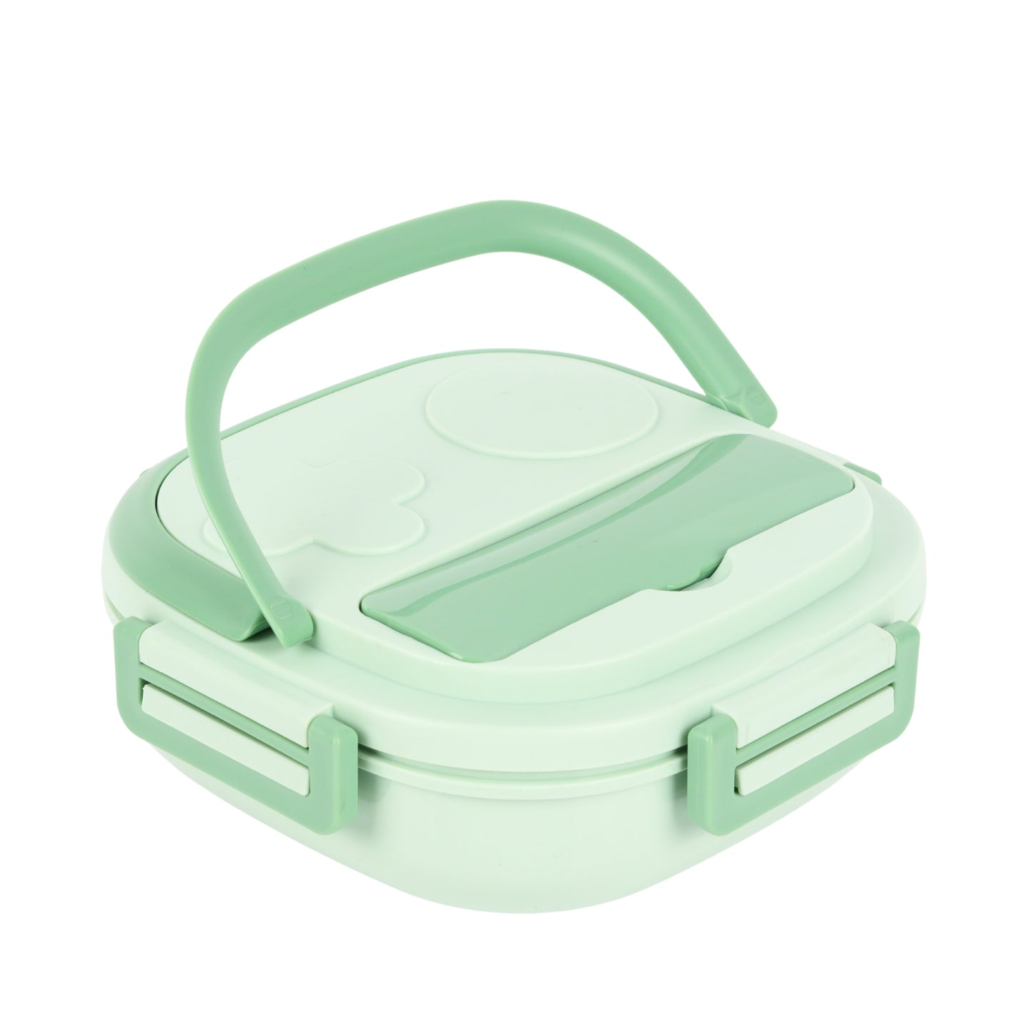 Steel Compartment Lunch Box With Handle