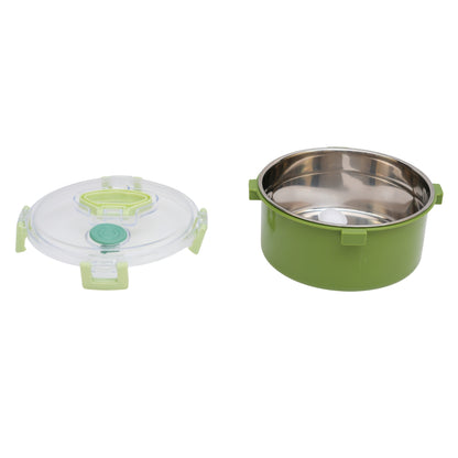 Circular air tight lunch box