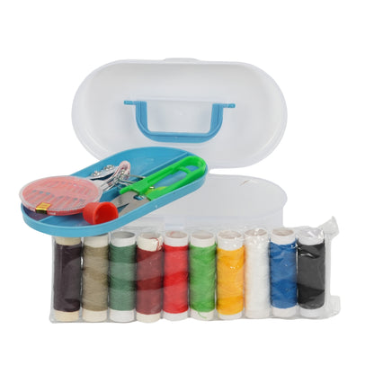Portable Sewing Kit Box – Multi-Color Threads & Tools Set