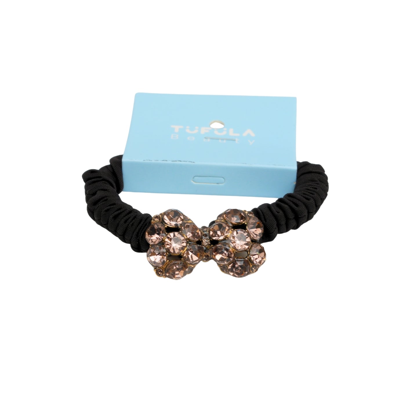 Mini Elastic Hair Ties - Coffee & Cream Collection ( Pack of 4)