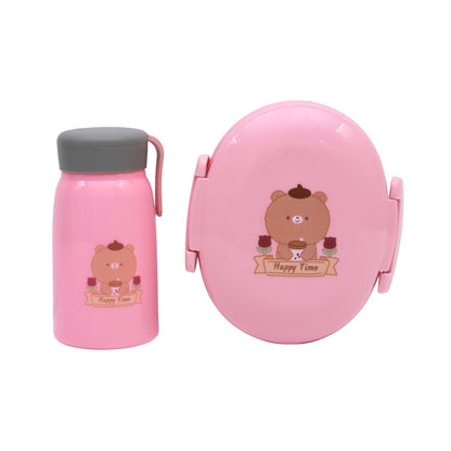 Lunch box combo with cute water  bottle