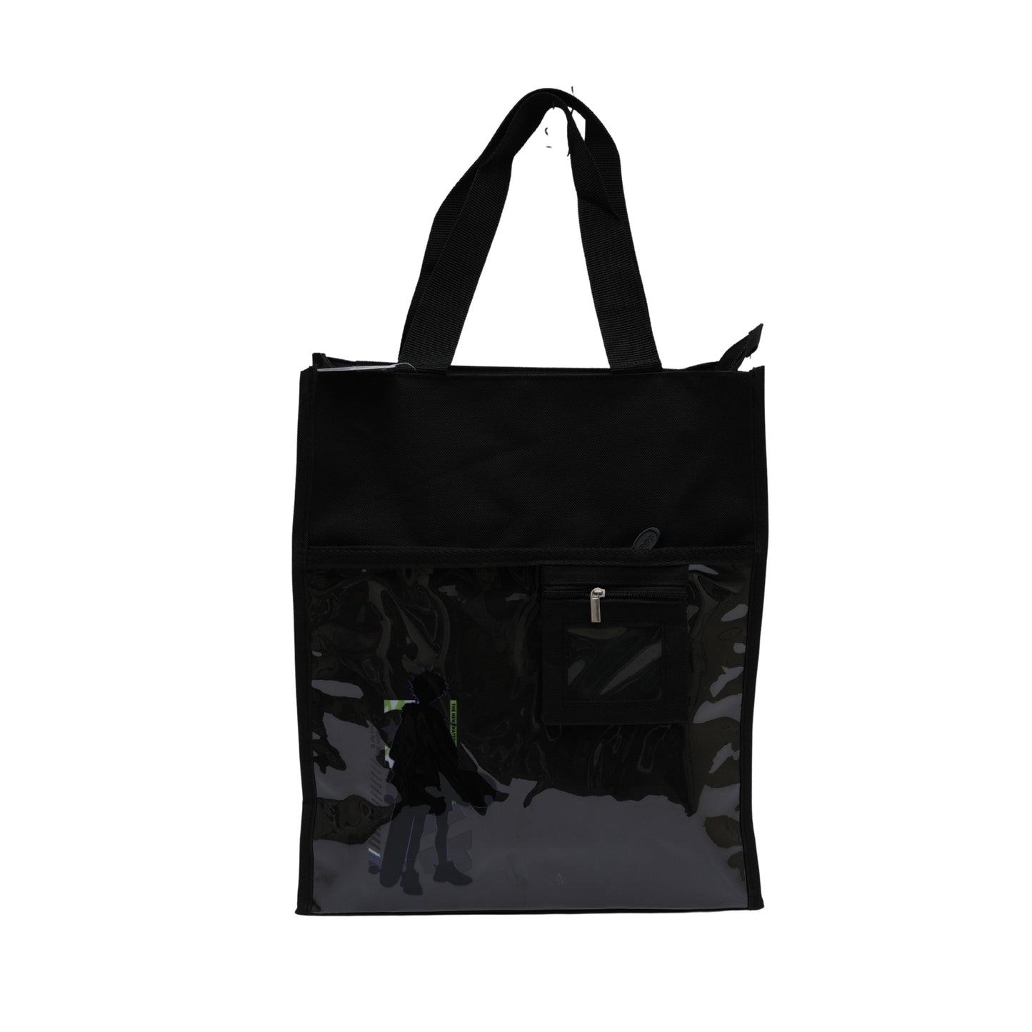 Black unisex aesthetic tote bag