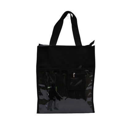 Black unisex aesthetic tote bag