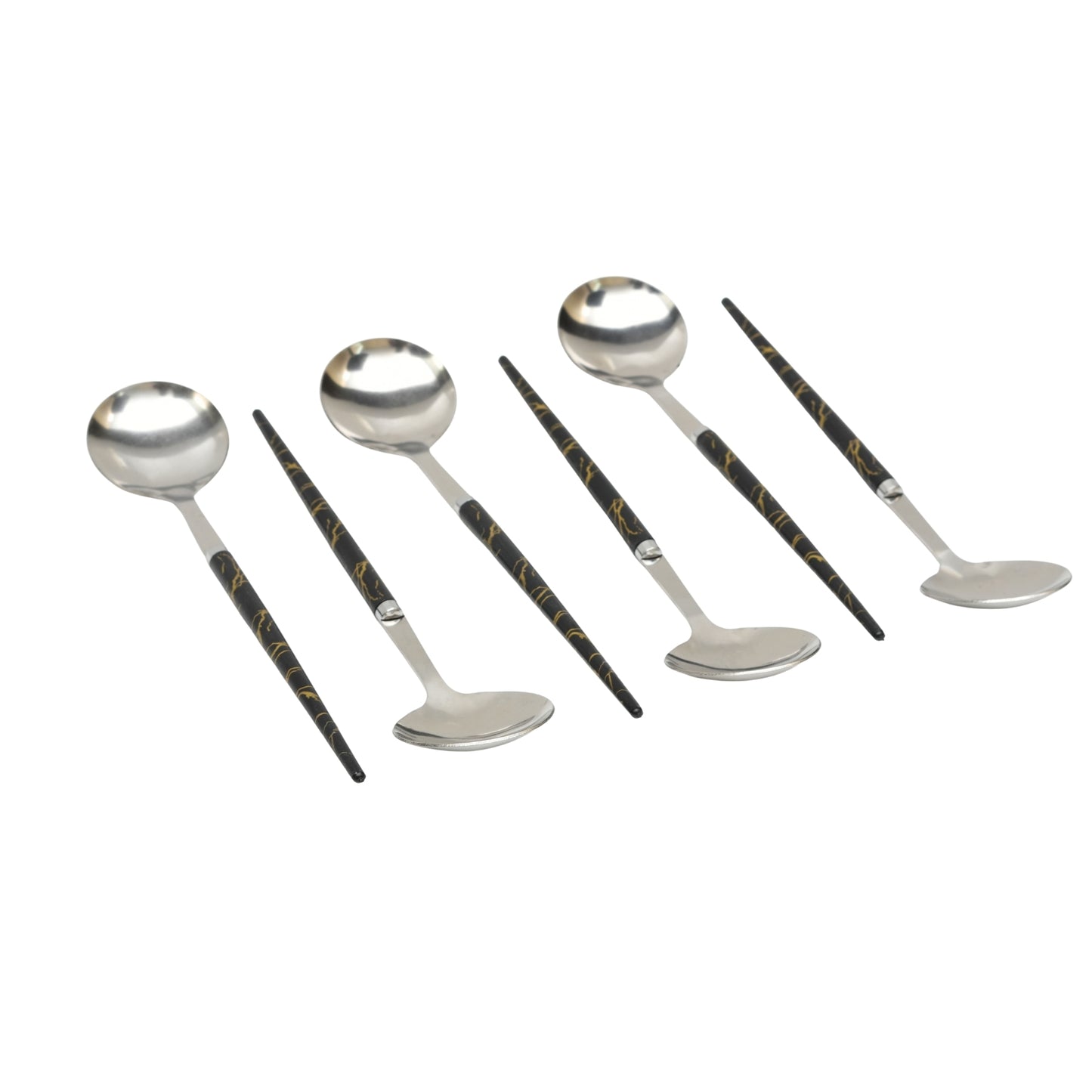 Modern & Luxury Spoon With Resin Work (Pack of 6)