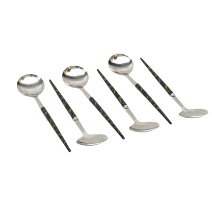 Modern & Luxury Spoon With Resin Work (Pack of 6)