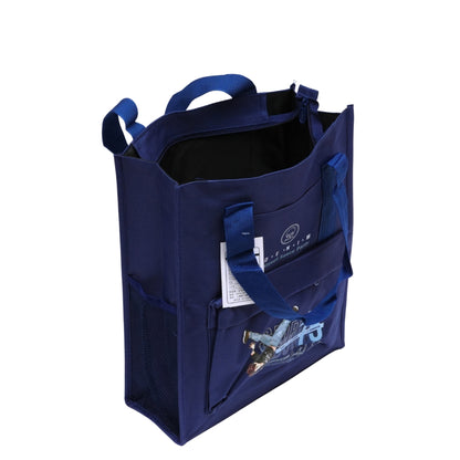 Blue aesthetic tote bag unisex style