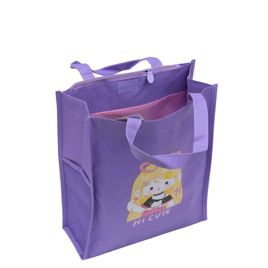 Purple aesthetic tote bag for girls