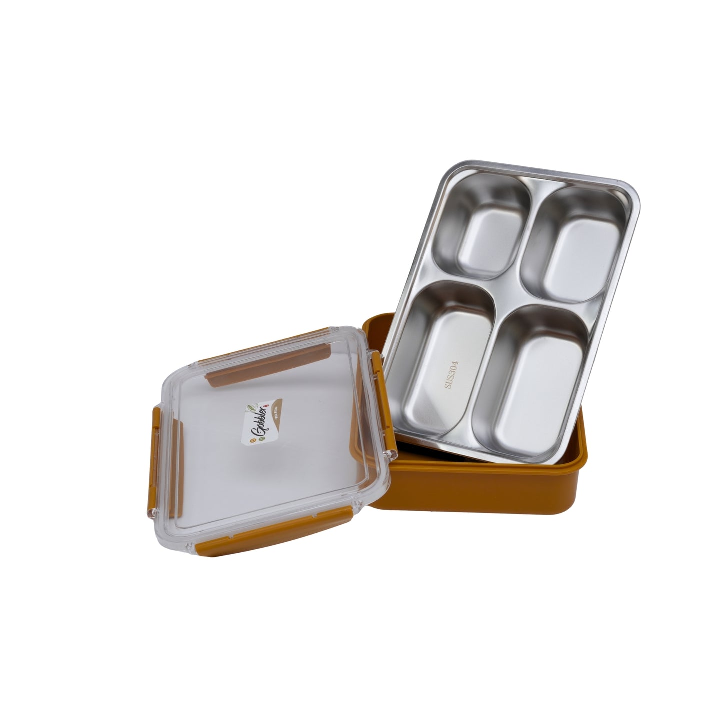 Premium stainless steel 4 compartment serving plate/thali