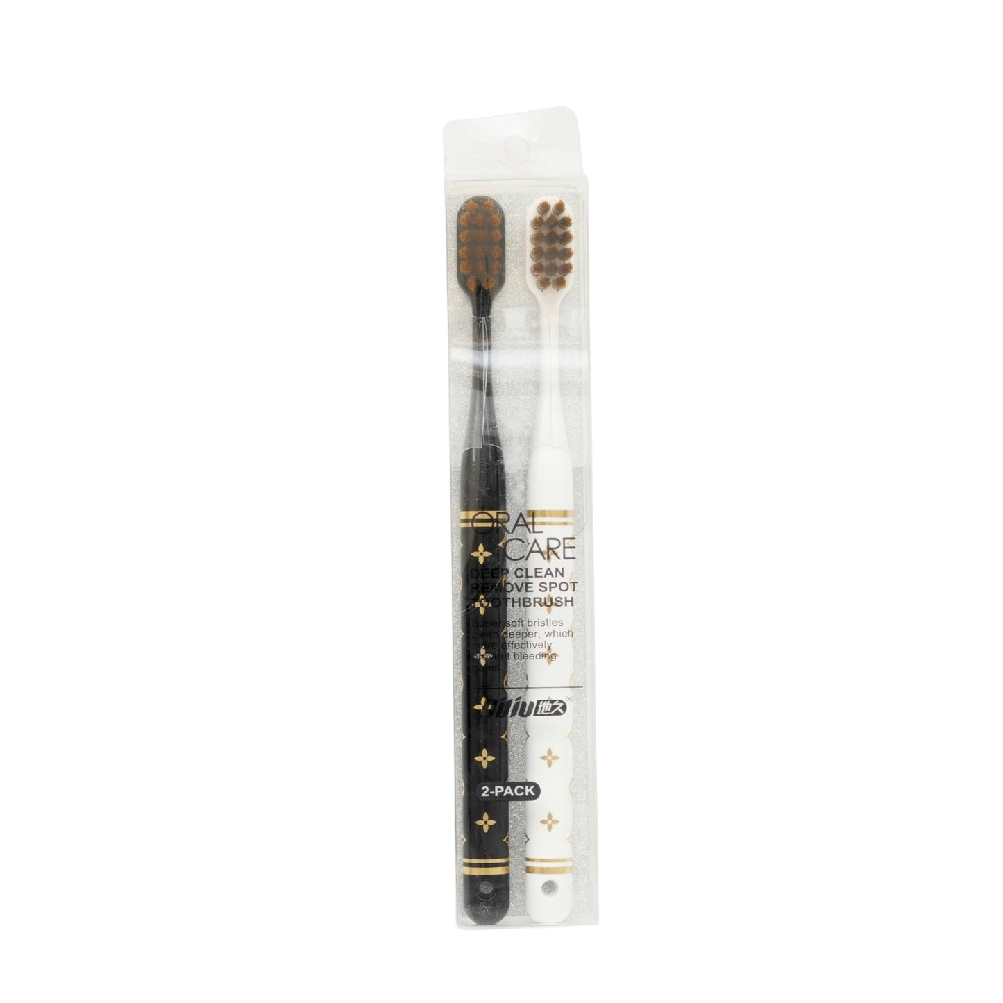 Premium Black & White Toothbrush Combo Set of 2
