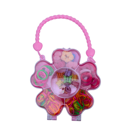 Flower claw clip & rubber band set