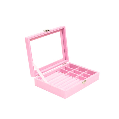 Aesthetic Light Weight Jewelry Box With Transparent See Through