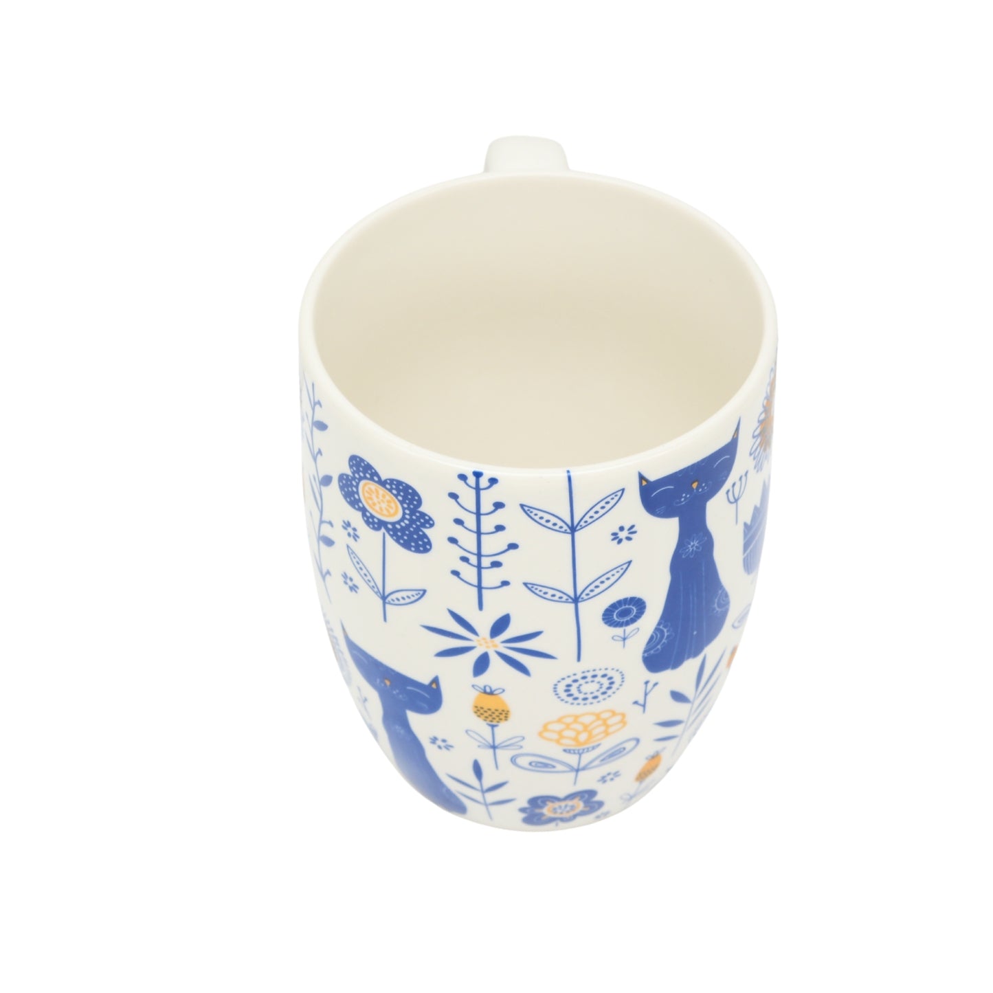 Light Color Blue Pottery Ceramic Mug