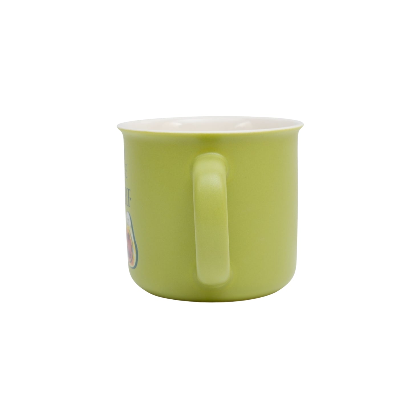 Couple avocado bone india coffee cup