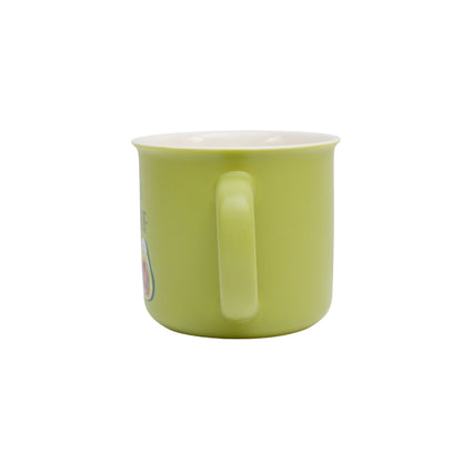 Couple avocado bone india coffee cup