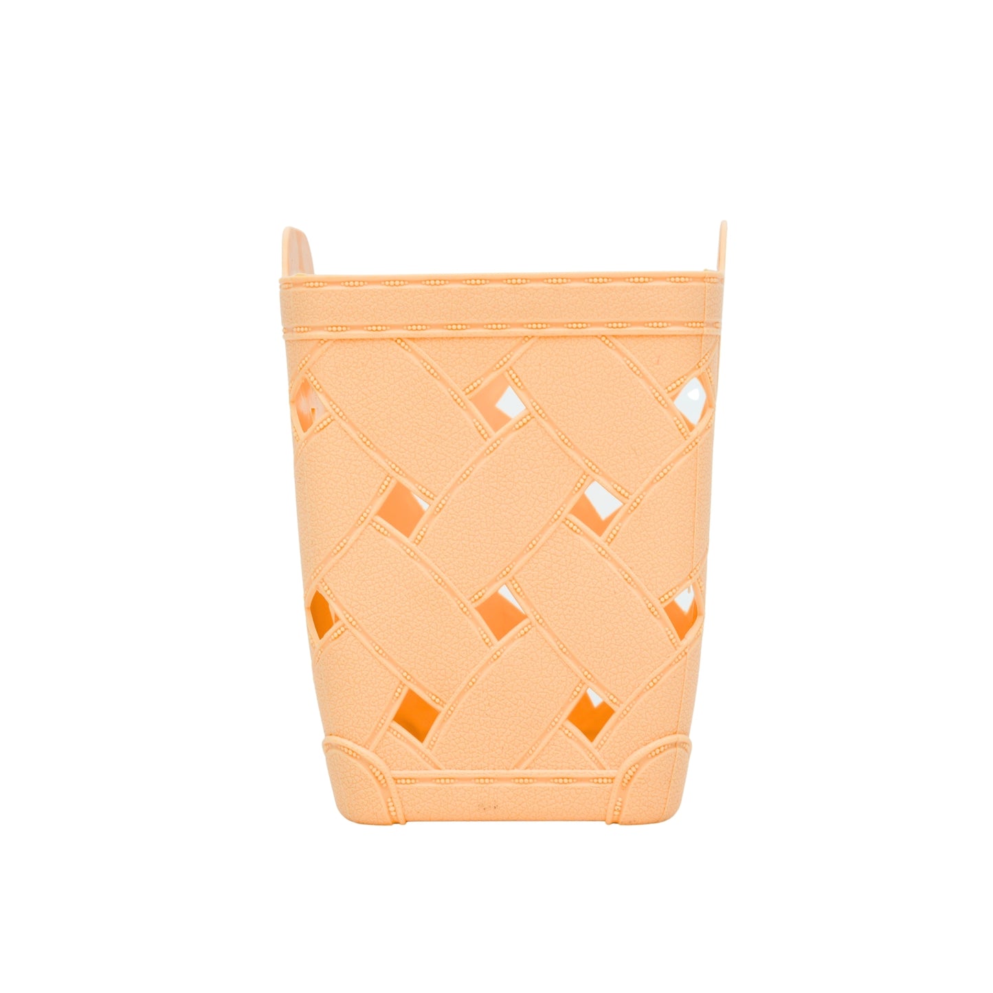 Plastic storage basket