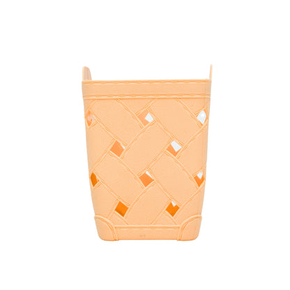 Plastic storage basket
