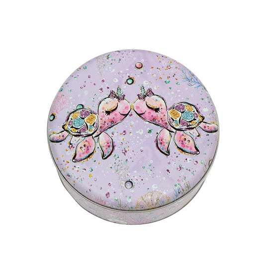 Sparkle Turtle Tin Box