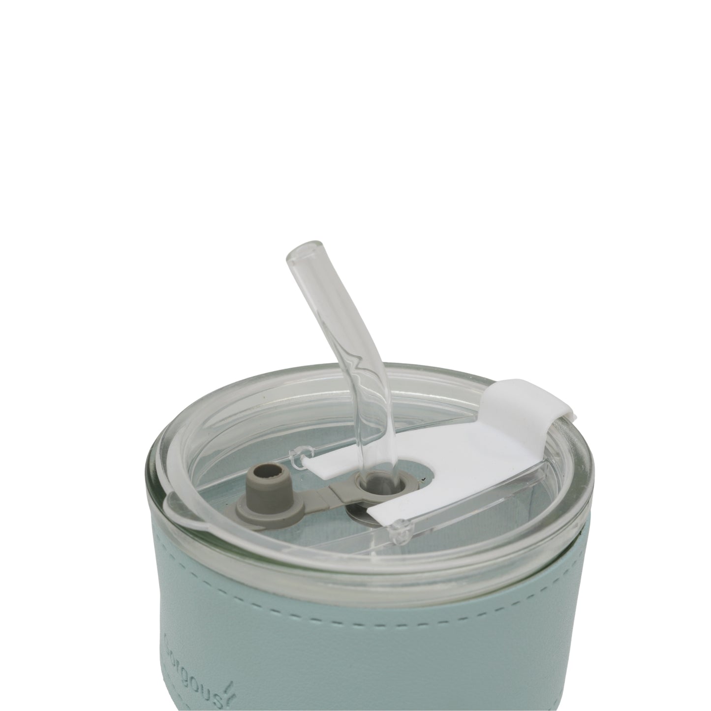 Reusable glass coffee sipper mugs with lid and multipurpose drinking glasses tumbler with leather cover