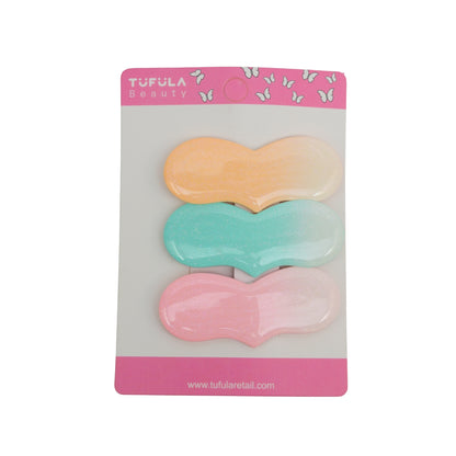 Designer-Inspired Botanical Snap Clips (4 set)