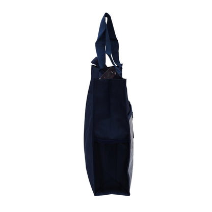 Navy blue unisex aesthetic tote bag for girls