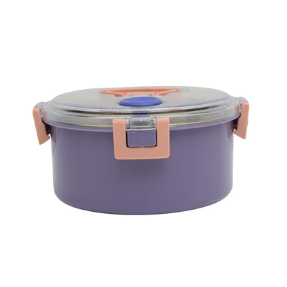 Circular air tight lunch box