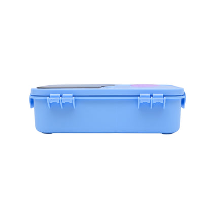 Pastel lunch box with spoon and transparency