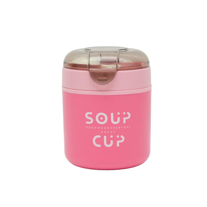 Insulated soup cup stainless steel soup cup with spoon