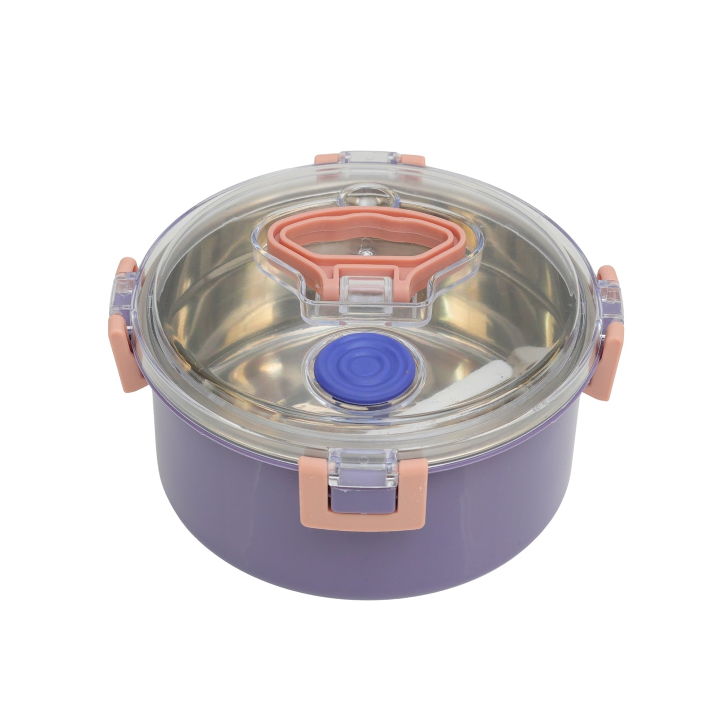 Circular air tight lunch box