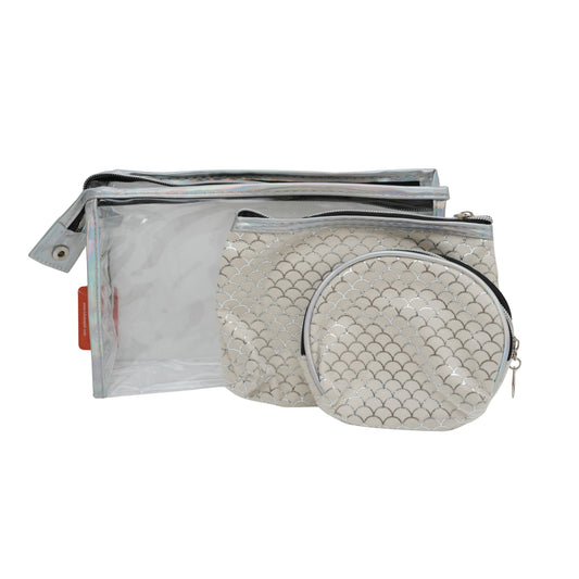 Multi-purpose Travel Cosmetic / Toiletry Pouch - Set of 3