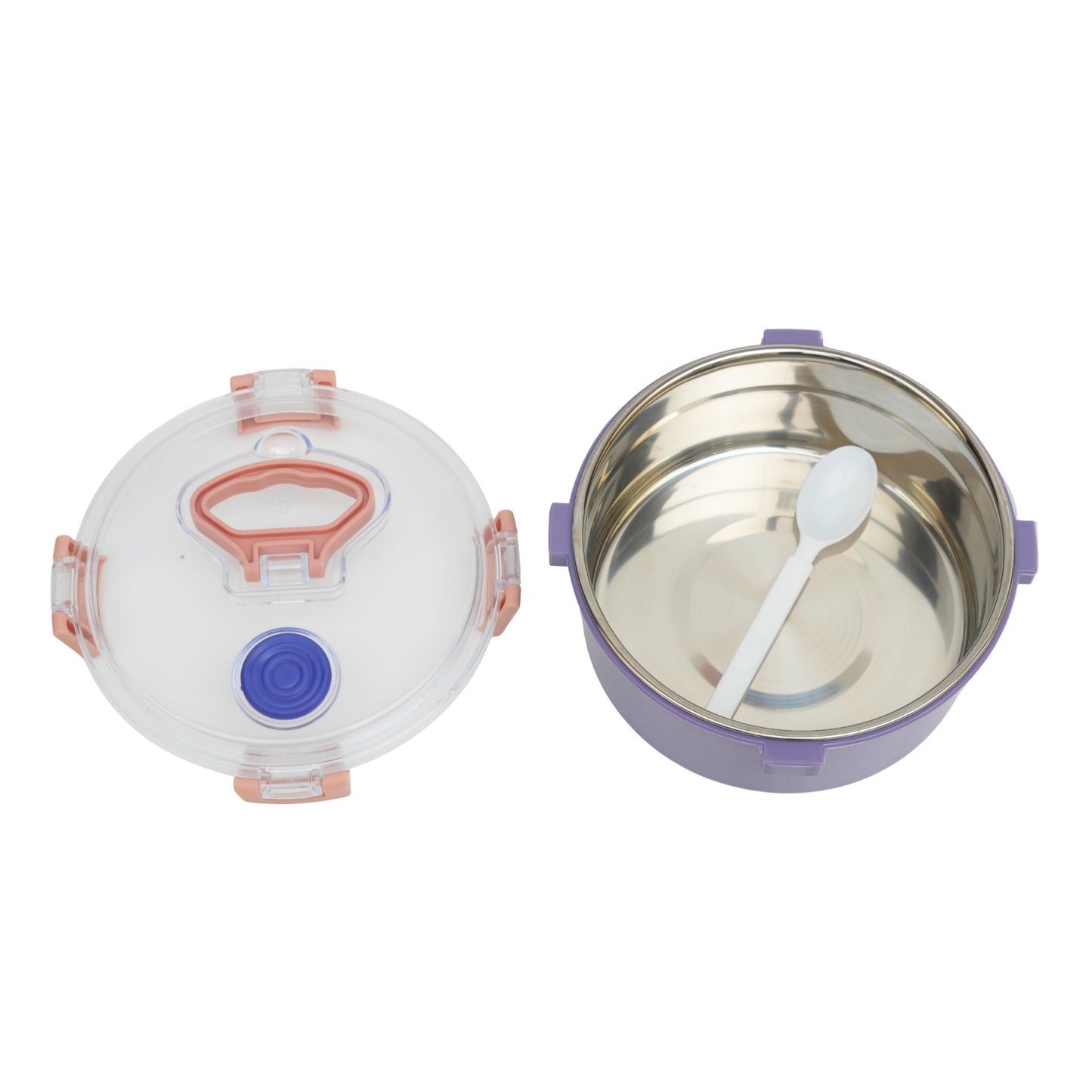 Circular air tight lunch box