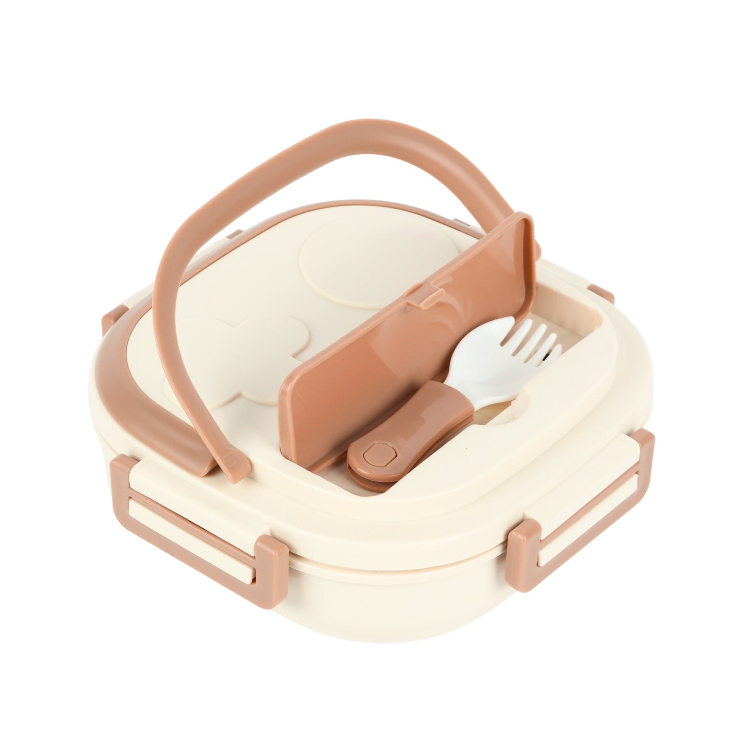 Steel Compartment Lunch Box With Handle