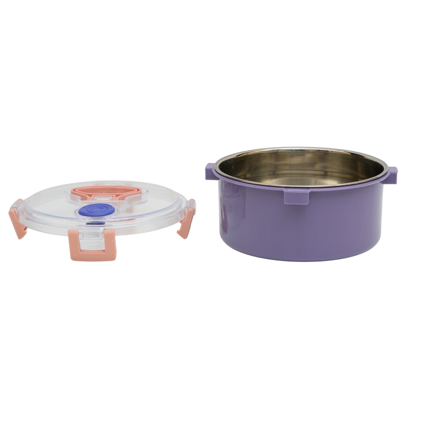 Circular air tight lunch box