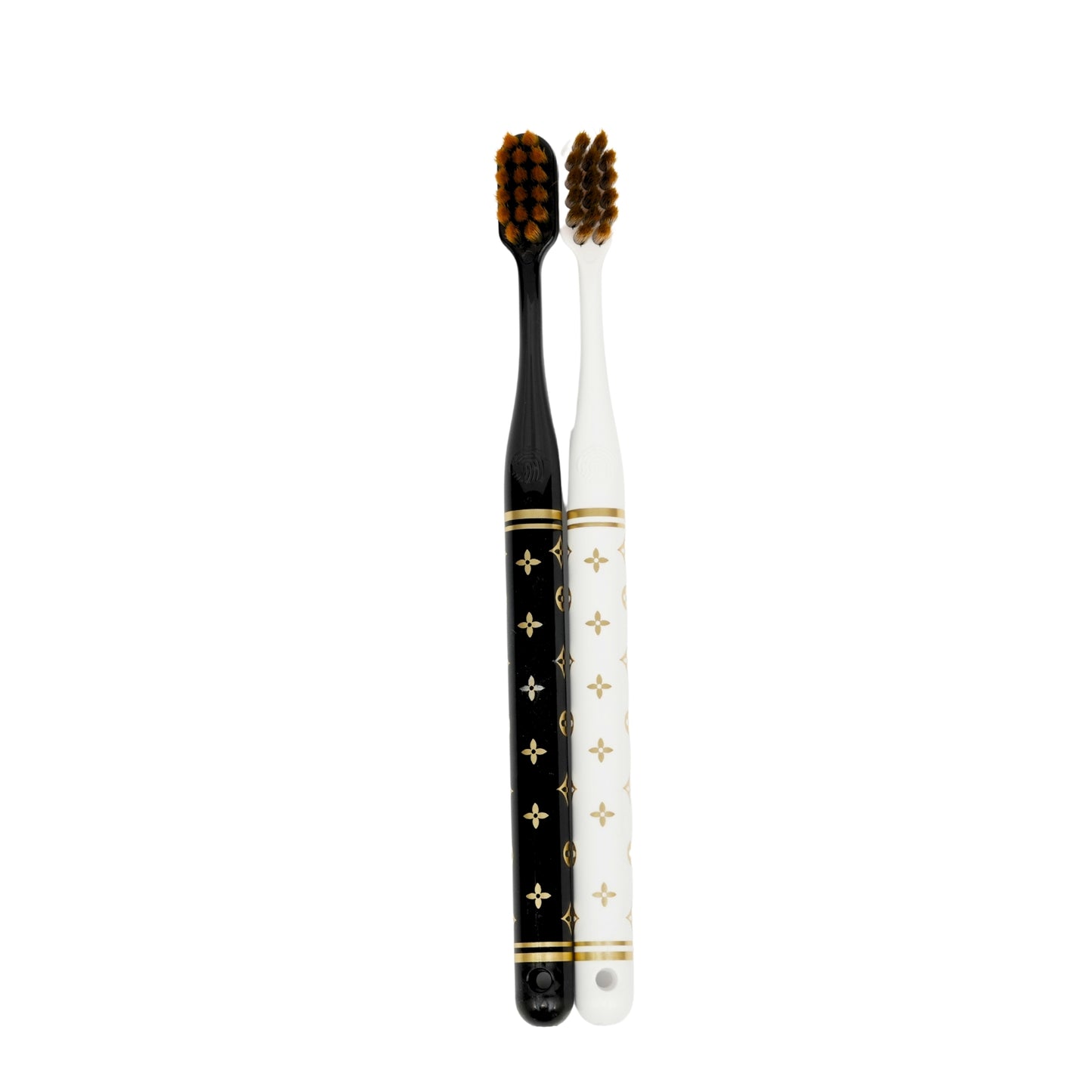 Premium Black & White Toothbrush Combo Set of 2