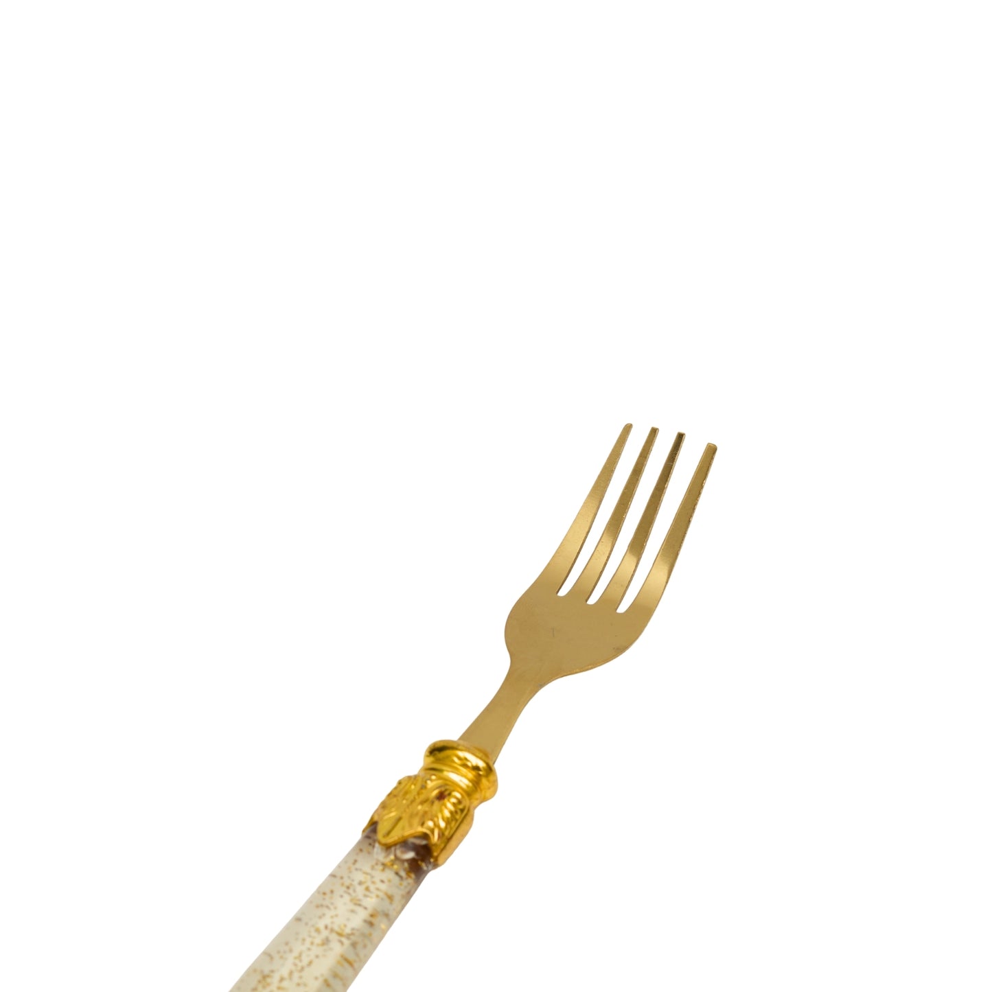 Premium Golden Diamond Cut Spoon Set (Pack of 6)