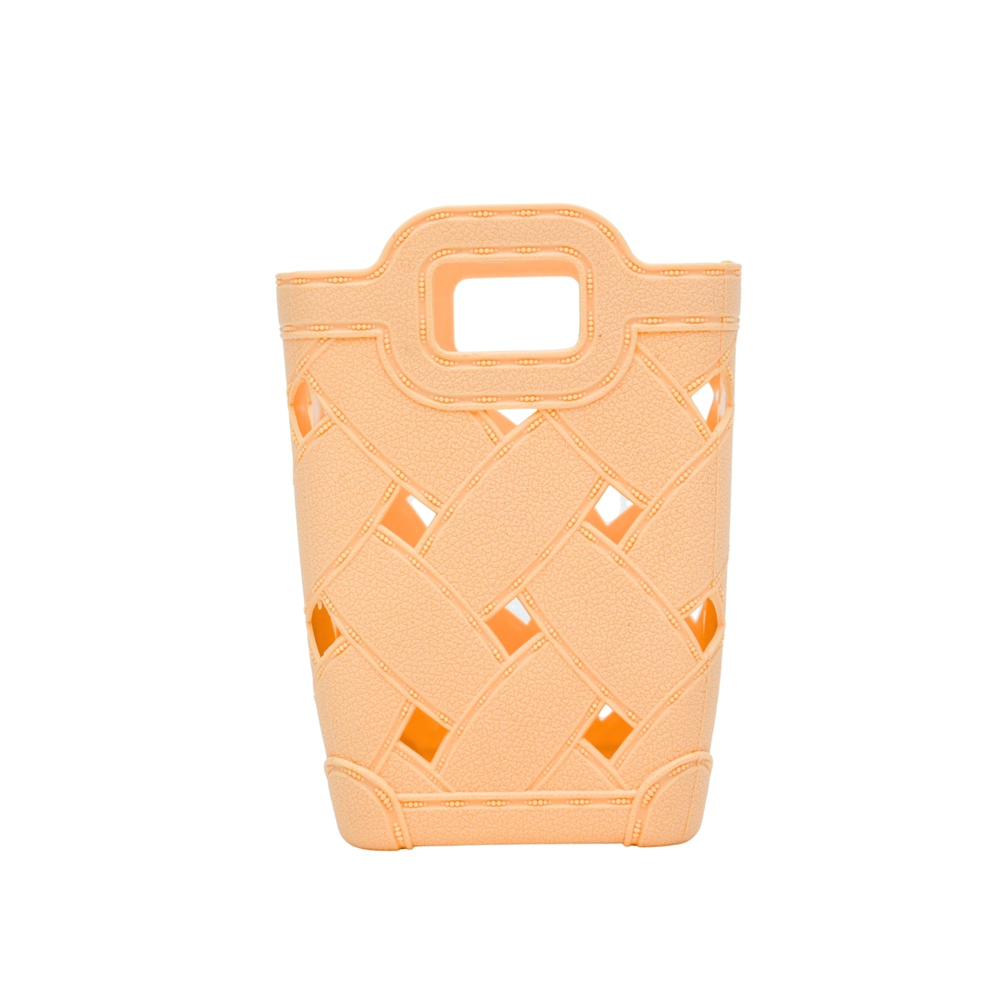 Plastic storage basket