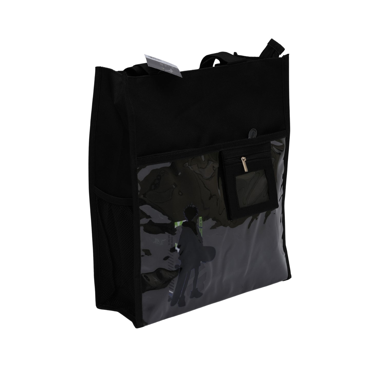 Black unisex aesthetic tote bag