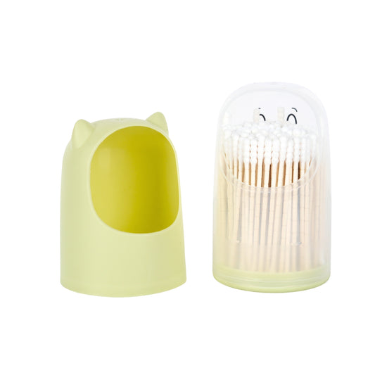 Cotton swabs with organizer