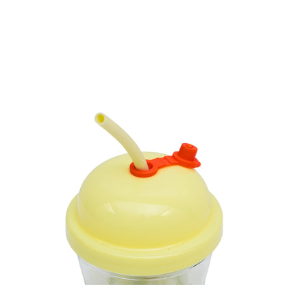 Small cute bottle with straw