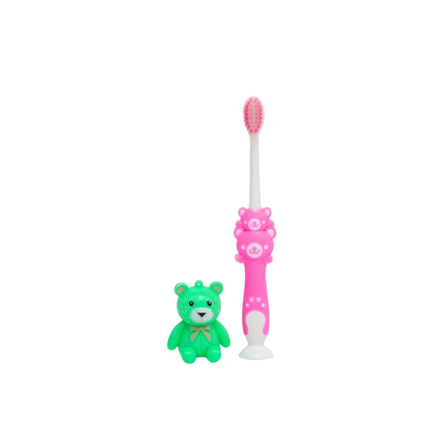 Multicolor Toothbrush With Teddy Toy For Kids ( Pack of 4 )