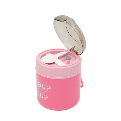 Insulated soup cup stainless steel soup cup with spoon