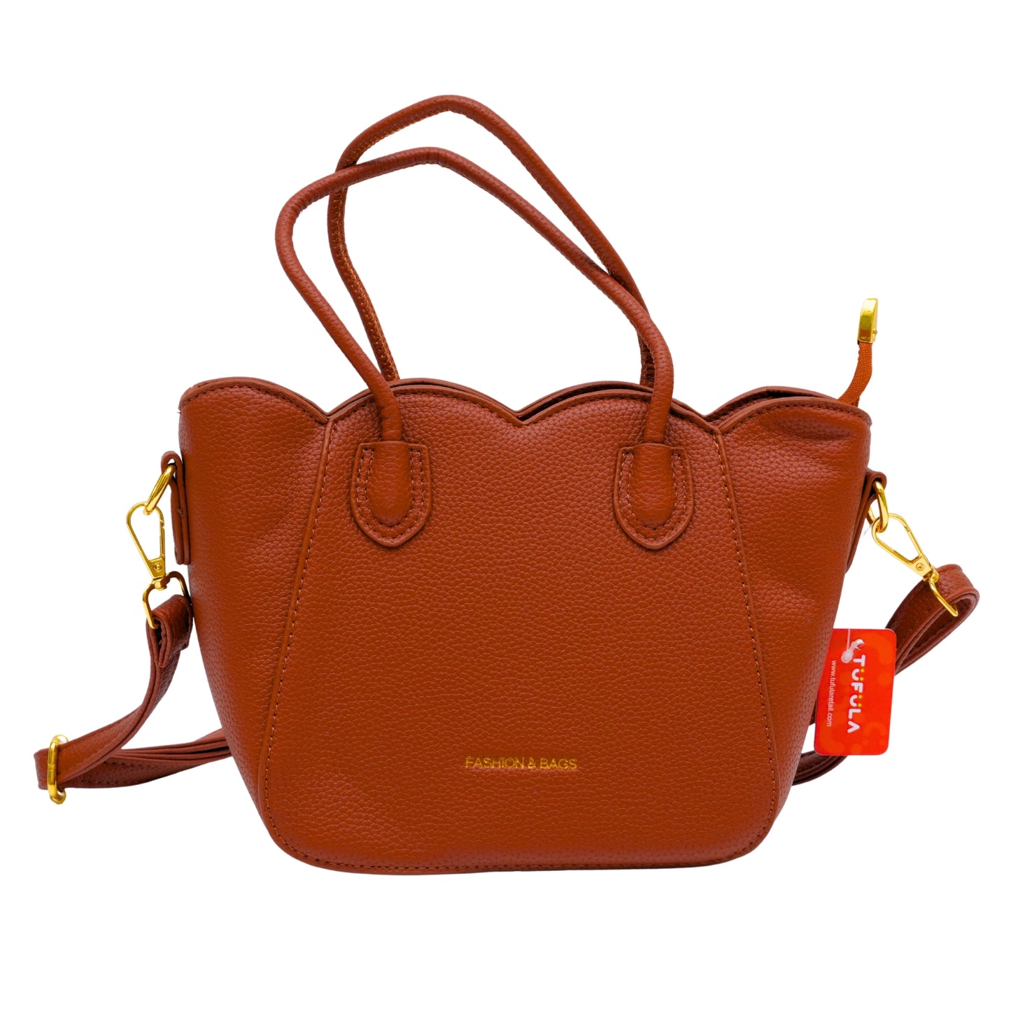 Fashion & Bags Brown Textured Handbag