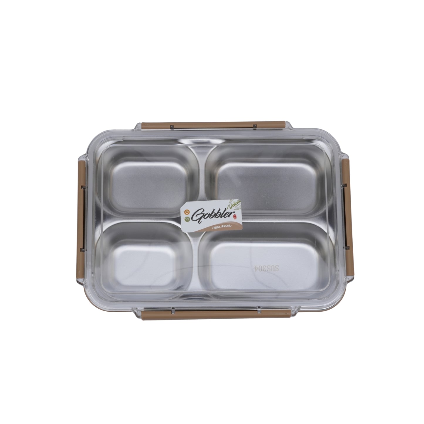 Premium stainless steel 4 compartment serving plate/thali