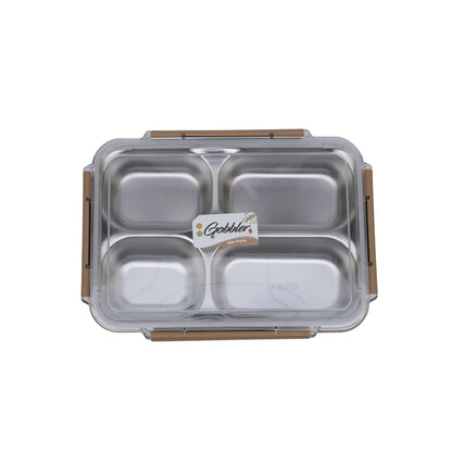 Premium stainless steel 4 compartment serving plate/thali