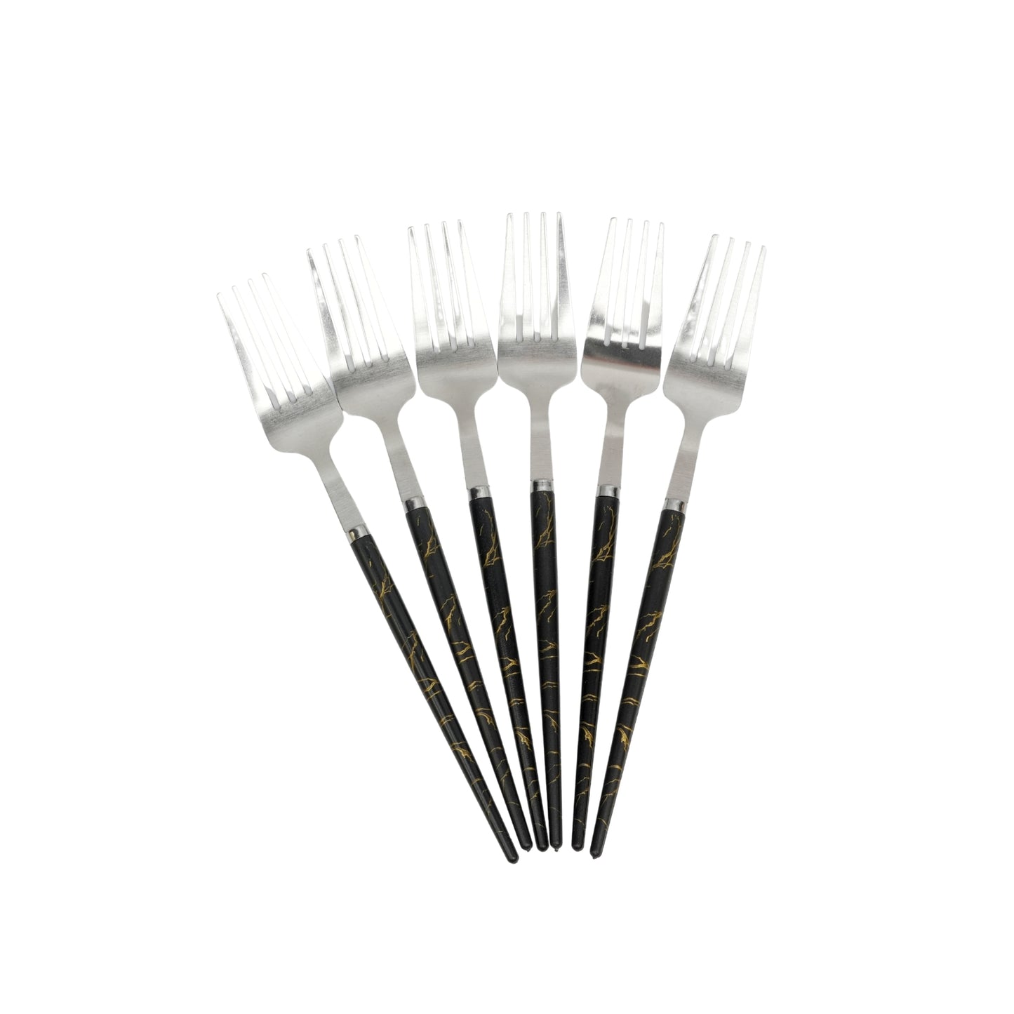 Marble Stainless Steel Dinner Fork Set