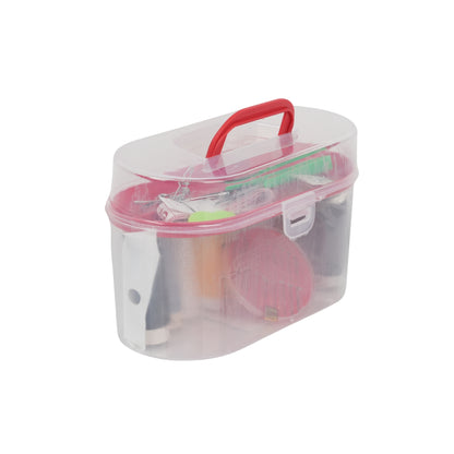Portable Sewing Kit Box – Multi-Color Threads & Tools Set