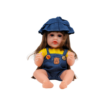 Cute doll with blue dress